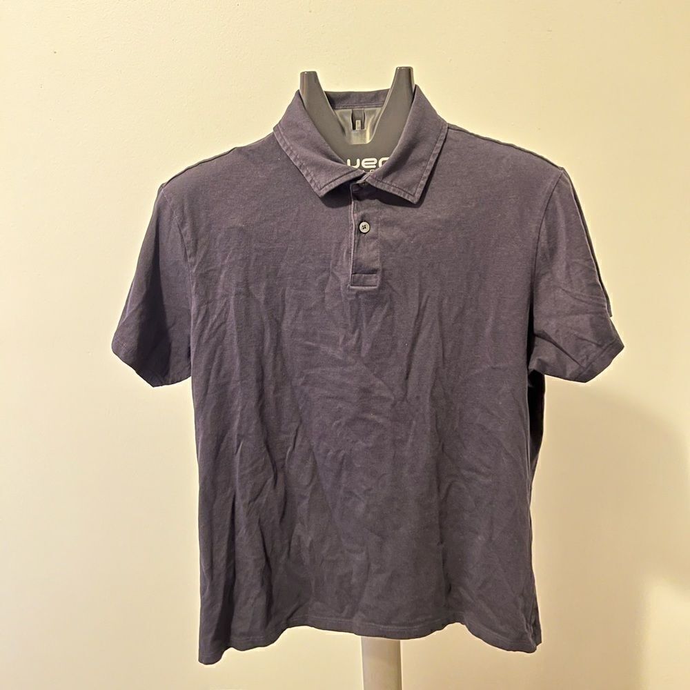 Bonobos Navy Blue Knit Standard Fit Short Sleeve Men's Polo Shirt Size Medium